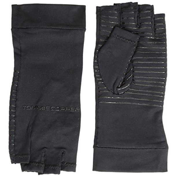 Tommie Copper Womens Recovery Fingerless Gloves Black Medium Walmart Com