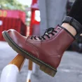 thumbnail image 4 of Botas Martin clásicas de cuero genuino para hombre, botines cortos de estilo británico a la moda, botas militares, botas para mujer, 4 of 5