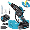 thumbnail image 4 of Mini Wireless Chainsaw, Powered By A 6-inch Chainsaw Battery, Comes With A Large Capacity Battery, Safety Lock, 4 of 7
