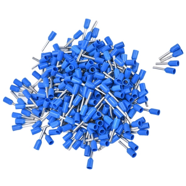 Terminales De Enjuague De Férula Aislados De 1000 PCS, Kit De Conectores De Extremo De Cable De PVC De Cobre, Terminales Duraderas Para Alambre De Trenza Sólida,
