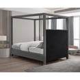 thumbnail image 6 of Meridian Furniture Emerson Grey Linen Textured Fabric Queen Bed, 6 of 8