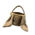 thumbnail image 4 of Zentra Easter Candy Tote Bag Lightweight Decorative Eggs Gift Basket Storage Container Brown, 4 of 10