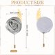 thumbnail image 2 of Uxcell 6 Pcs Ramilletes de Rosa para Novios Pins para Hombres Ceremonia de Boda Aniversario Prom Fiesta Formal, Plata(4.7"x2"), 2 of 7