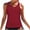 Wine, variant on ZQGJB High Neck Tummy Control Tankini Top, Size L, Black (Women's)