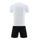 thumbnail image 4 of Odeerbi Conjunto de Uniformes de Entrenamiento de Fútbol de Malla Para Chicos Y Niñas Pantalones Cortos de Camiseta de Manga Corta Con Rayas Conjunto Atlético Seco Rápido Para 4-15 Años, 4 of 4