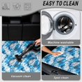 thumbnail image 5 of FOR U DESIGNS Blue Tie Dye Tropical Monstera Print Car Trunk Mat 29" x 39" Durable Cargo Mat Washable Cargo Liner Rear Trunk Liner Non-Slip Vehicle Interior Accessories for Car Van SUV, 5 of 7