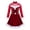 Red, variant on TiaoBug Kids Girls Long Sleeve Christmas Holiday party Costume Ice Figure Skating dance Dress Red 8