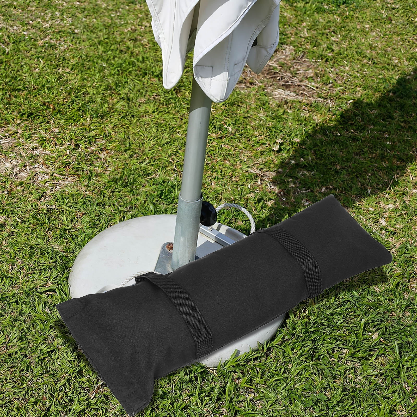 HINTRMENT Black Canvas Tent Weights Bag for Outdoor Canopy Shelter Easy to Use 2Pcs