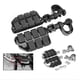 thumbnail image 5 of Pedal de pies de motocicleta Profesional Universal Fijable Pedales de Motorbike Otoño 360 Grados Gordable Componentes Black 1 Par Guardurnaity VI002317-01, 5 of 7