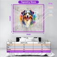thumbnail image 5 of Watercolor Drip Australian Shepherd Pop Art Colorful Portrait Artwork Tapestry Aussie Dog Lover Gifts Wall Hanging Backdrop Home Decor - 01009, 5 of 5