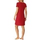 thumbnail image 3 of CAMISETA DE NOCHE CHIC PARA MUJERES INSPIRADA, CAMISETA DE MANGA CORTA, VESTIDO DE NOCHE CON ESCOTE EN V Y BOLSILLOS, TAMAÑO M, ROJO, 3 of 6