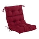 thumbnail image 2 of Cojín para silla de exterior con respaldo alto, cojín suave para cafetería, patio y jardín. Rojo, 2 of 9