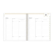 2025-2026 Day Designer Daily/Monthly Academic Planner, 8 x 10, Rugby Stripe Black Frosted, July 2025 To June 2026, 137885