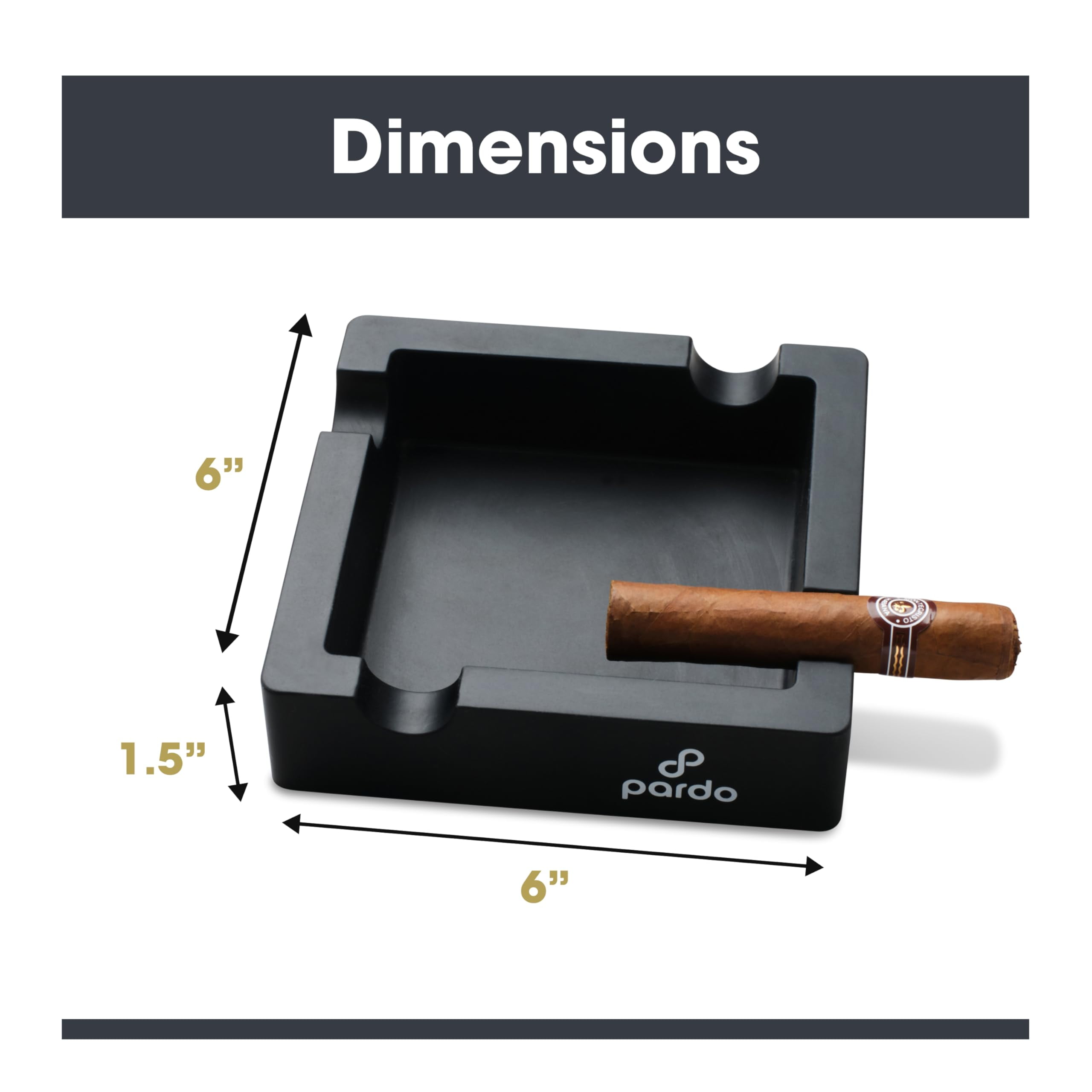 Ashtrays 2 Pack, Large Glass Ashtray For Cigarette - View #8