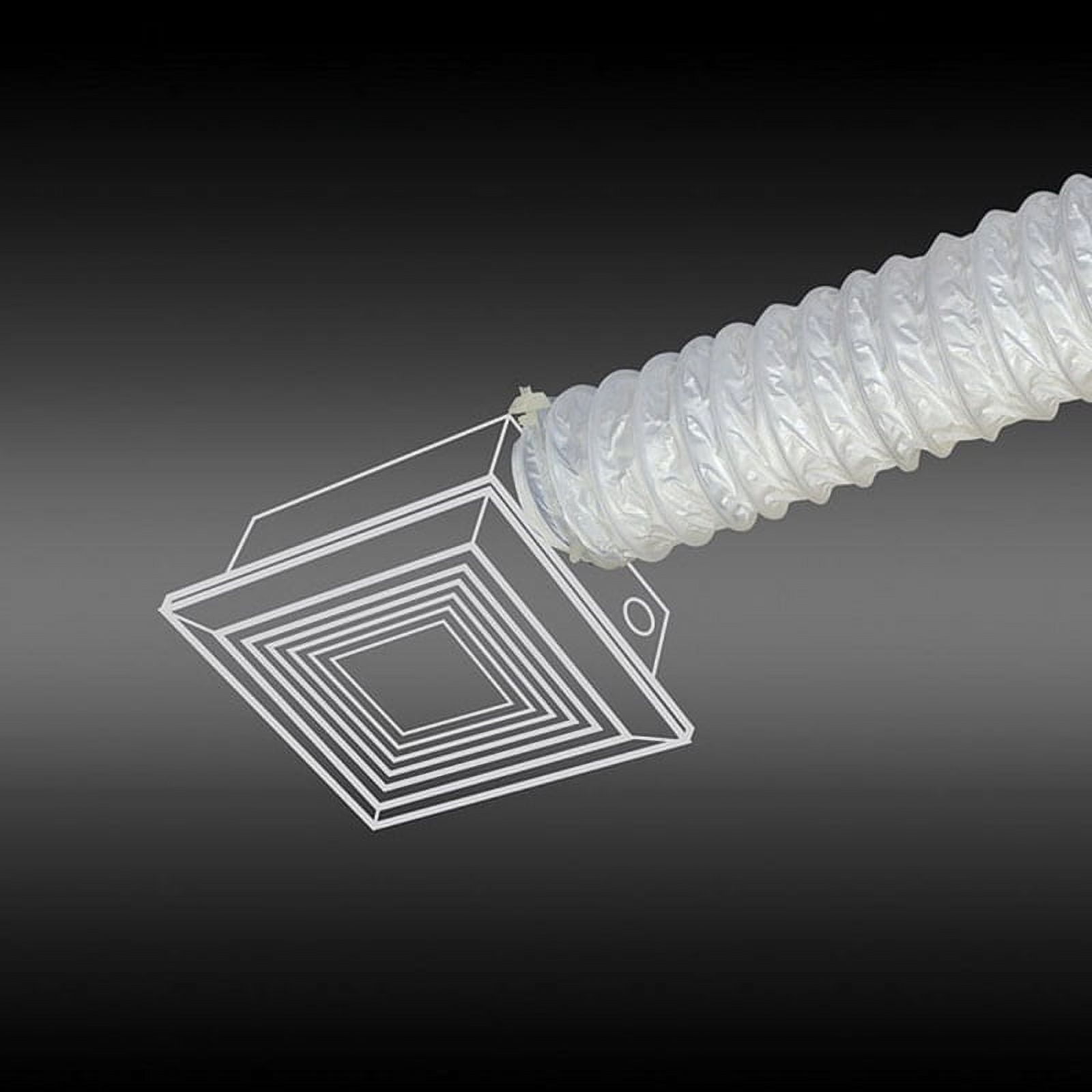 Dundas Jafine FD420ZW White Flexible Vinyl Duct 4 in. x 20 ft. for Dryer Venting