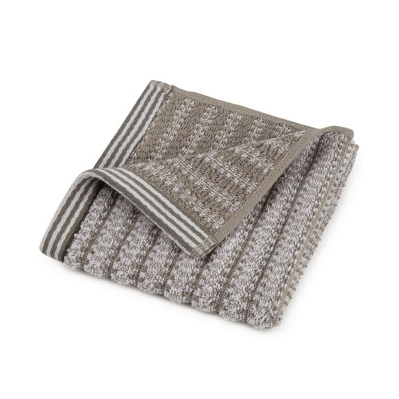 Martex Curacao Jan Theil Cotton Textured Stripe Jacquard 13″ x 13″ Wash Towel...
