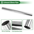 thumbnail image 4 of Straight Exhaust Pipe Tube DIY Custom Car Modified Exhaust Pipe Tubing Piping 89mm / 3.5" OD 1220mm / 48" Length T316 Stainless Steel Silver Tone, 4 of 7