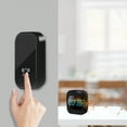 thumbnail image 1 of Self-Powered Wireless Doorbell with Digital Clock & Temperature Display, IP44 Weatherproof Button, US Plug Receiver for Home/Office, 1 of 7