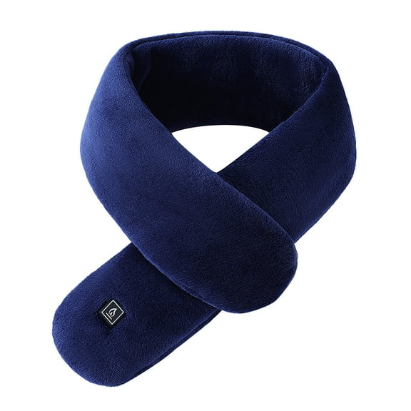 Neck Heating Pad Cordless USB Smart Charging Neck and Shoulder Winter Cold Protection and Warm Heating Men and Women Scarf Blue One Size