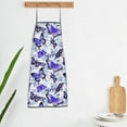 thumbnail image 6 of Naloa 1Pack Adjustable Bib Apron Waterdrop Resistant Cooking Kitchen Aprons for Women Men Chef, Butterflies Print, 6 of 8