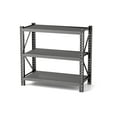 thumbnail image 2 of Living Room Shelving Units 3-Tier Industrial Shelving Rack - 47in, Heavy Duty Steel Shelving Unit Adjustable, 51.2" W*23.6" D*47.3"H, Black, Requires Assembly,Display Cabinets For Living Room, 2 of 8