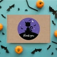 thumbnail image 4 of Koyal Wholesale Halloween Thank You Stickers 2 Inch Round 120 Bulk Pk Blk Cat and Bats Labels For Halloween Party Favors, 4 of 5