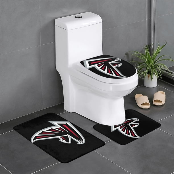 Juego de alfombras de baño de 3 piezas del equipo Atlanta Alfombra antideslizante para baño de 24 x 16 pulgadas