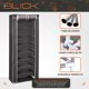 thumbnail image 5 of Zapatera Organizador Closet 9 Niveles Capacidad 27 Pares Ahorra Espacio Gris Blick, 5 of 6