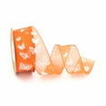 thumbnail image 3 of GUOOL 10 Meters Butterfly Printed Chiffon Ribbon Sewing Embellishment Orange, 3 of 7