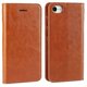 thumbnail image 1 of For Iphone Se (2020)/se (2022)/8/7 4.7 Inch Oiled-edgingcrazy Horse Genuine Leather Attached Hard Pc Inner Case Wallet Stand Flip Phone Cover, 1 of 5