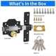 thumbnail image 5 of 50/70mm Double Sided Gate Lock, U-Type Spring Lock, Iron Sliding Lock Latch for Right & Left Wooden Door, 5 of 5