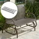 thumbnail image 4 of 2 PLAZAS JARDÍN BANCO OSCILANTE COJÍN PATIO MUEBLES EXTERIORES ASIENTO COJÍN Gris claro Sunnimix cojín del asiento del banco, 4 of 8