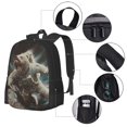 thumbnail image 2 of Easygdp Astronaut Polar Bear Roar Mochila de Gran Capacidad Minimalista Ideal para Escuela, Viajes y Uso Diario, 2 of 6