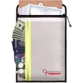 thumbnail image 1 of ParentFireproof Document Bag (15 x 11 inch) with 2 Pockets & Waterproof Zipper, Fireproof Money Bag, Fire Safe Bag with Reflective Strip, Fireproof Envelope for Cash, Legal Documents Safe (Silver), 1 of 6