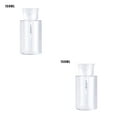 thumbnail image 1 of heritaly Push Down Empty Pump Dispenser Nail Polish Remover Refillable Storage Container Cosmetic Removal Plastic Press Bottle Transparent 150ml 2Set, 1 of 6