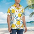thumbnail image 5 of Haiem Ducks and Anchors Printed Hawaiian Shirt for Men - Men’s Casual Beach Summer Shirts - Stretch Fabric with Modern Fit-3X-Large, 5 of 9
