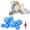 Blue, variant on Reusable Inflatable Balloon Garland Arch Kit, Pre-Connected PVC Balloon Cluster for Birthday Wedding Party Decor