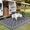 gray5*8ft, variant on Gaderth Outdoor Rug,Waterproof Reversible Rug Patio Rug Modern Camping RV Plastic Straw Rug Geometric Area Rug for Backyard, Deck, Picnic, Porch, Beach