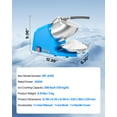 thumbnail image 6 of VEVOR Ice Crusher Machine, 286lbs Per Hour Electric 4 Blades Snow Cone Maker, Stainless Steel Shaved Ice Machine with Bowl and Cover, 300W 2000RPM Ice-Shaver for Home and Commercial Use, Blue, 6 of 9