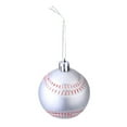 thumbnail image 3 of 12 PCS Baseball Christmas Ball Ornaments Christmas Decorations, 2.4Inch Shatterproof Xmas Tree Ornaments Balls with Hanging Loop for Holiday Party Christmas Decorations Indoor Outdoor Home, 3 of 5