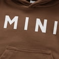 thumbnail image 6 of CYRBOKO Baby Boys Cotton Outfits, Spring Two-piece Long Sleeve Elastic Waist Hooded Sweatsuits Brown Size 18-24 Months, 6 of 7