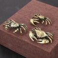 thumbnail image 3 of 7829 Metal Crabs Figurines Crabs Statues Shelf Decors Accent Crabs Decorative Objects Tabletop Centerpieces Home Decorations, 3 of 10