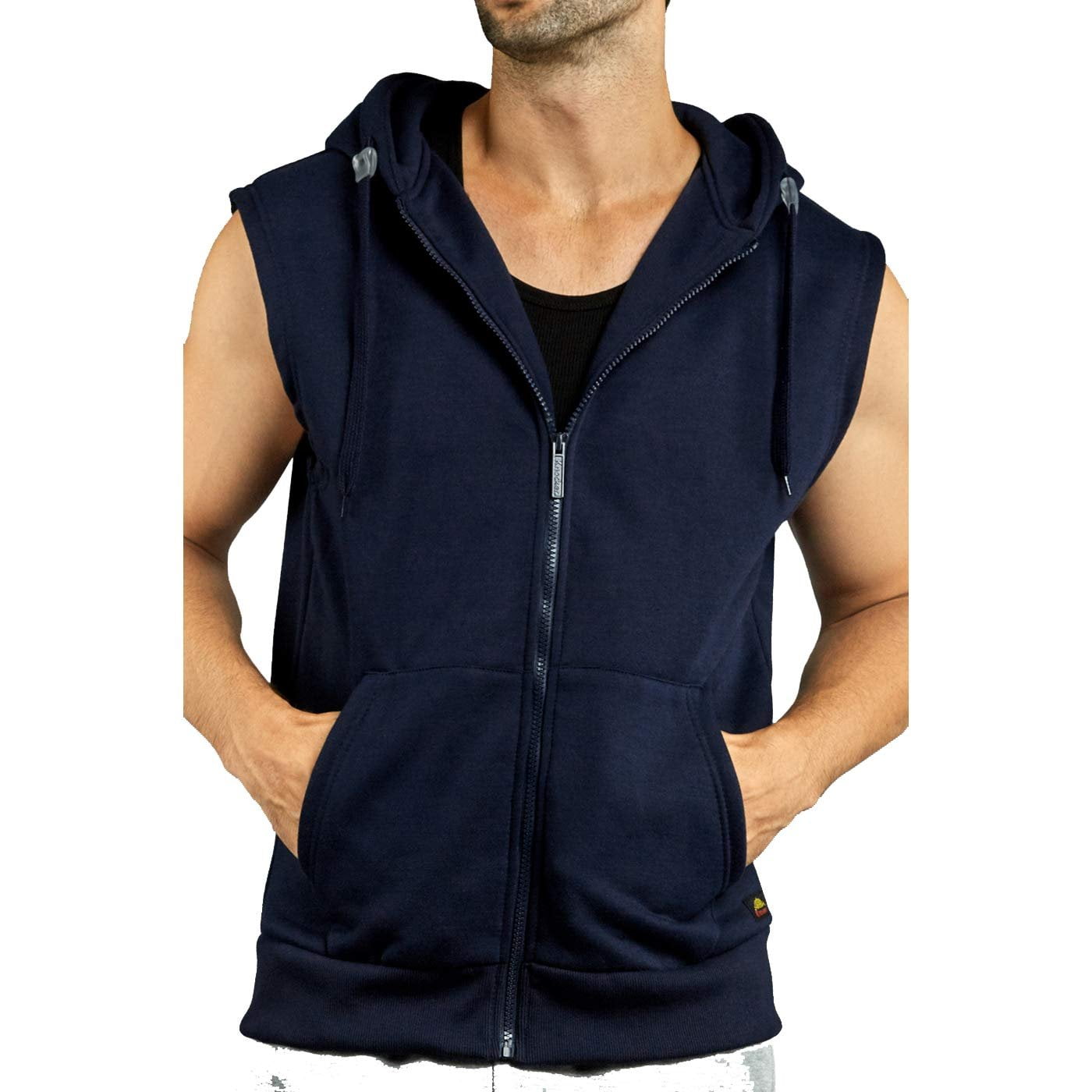 zip up sleeveless vest