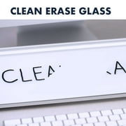 Quartet Glass Dry-Erase Desktop Computer Pad, 18 x 6, White Surface, Frameless
