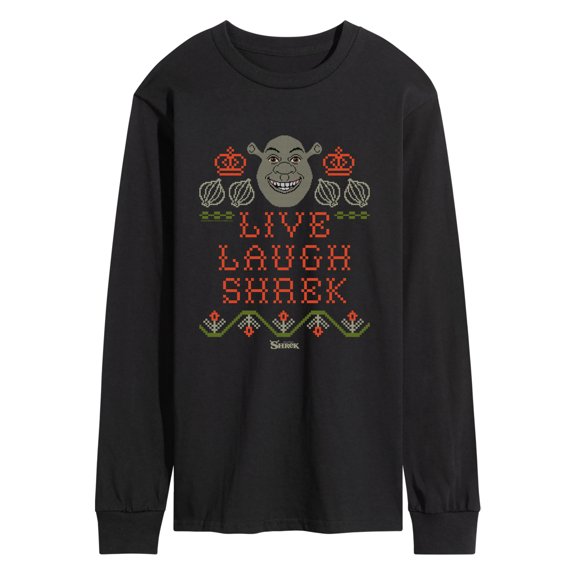 Shrek - Live Laugh Shrek Men's Long Sleeve Graphic T-Shirt