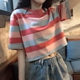 thumbnail image 6 of LADIGASU Women's Summer able Short Sleeved Hooded Loose Short Sleeved Hooded, 6 of 6
