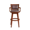thumbnail image 4 of Bowery Hill Modern Extra Tall Swivel Bar Stool with Arms - Cherry, 4 of 9
