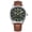 Silver, variant on Carribean Joe Men's Analog Watch, Gold-Tone Round Case,Quartz Movement, Decorative Subdial Design, Brown Vegan Leather Strap Wrist Watch for men