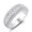 A-Emerald Cut, variant on Wedding Band for Women Half Eternity Ring 925 Sterling Silver 5A Cubic Zirconia Stacking Ring Size 7