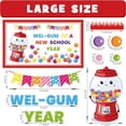 thumbnail image 2 of Back to School Classroom Bulletin Board Decorations Colorful Bubble Gumballs Name Tags Cutouts Welcome Candy School Chalkboard Wall Decor for Teacher Preschool Elementary$$Office, 2 of 7